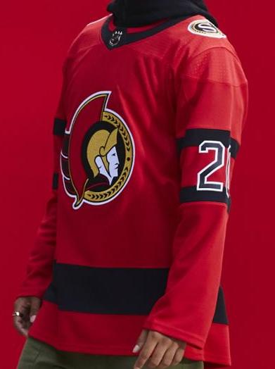 FANATICS - 2021 Reverse Retro Ottawa Senators NHL Jersey (Large) No Name On  Back